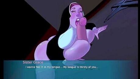 Funny Porn Cartoon With A Sinful Nun