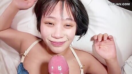 Can We Go To A Hotel Now H-cup Girl Mu Su Me Who Is In Trouble For Money Negotiates On Her Own! I Creampied My Girlfriend Who Was Half During Deepthroat!
