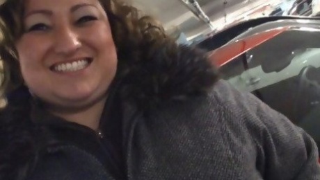 Big belly fatty picks up lad and rides cock