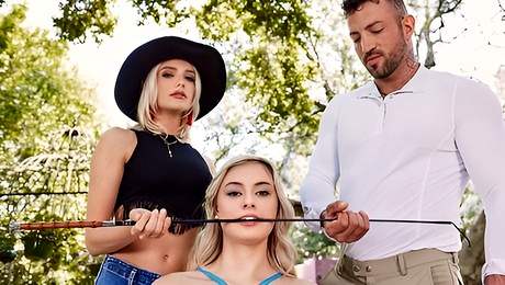 Big cock video with bouncy Kenna James and Amber Moore from Deeper