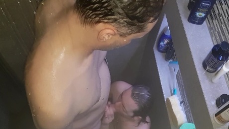 Morning Shower Sex With A Cumshot On The Face